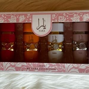 Ara Yara Collection Perfume Set with Gold and Black Accents